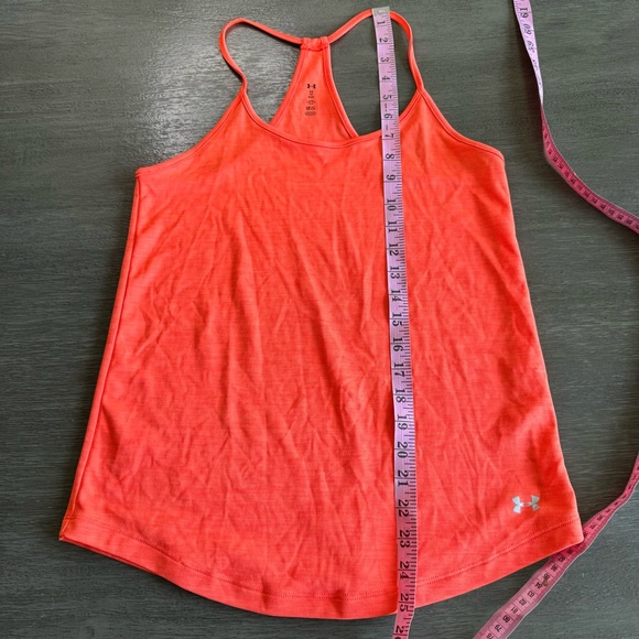 Under Armour Orange Red Tank Top XS - Picture 8 of 8
